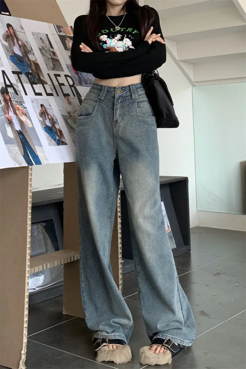 vintage wide leg jeans