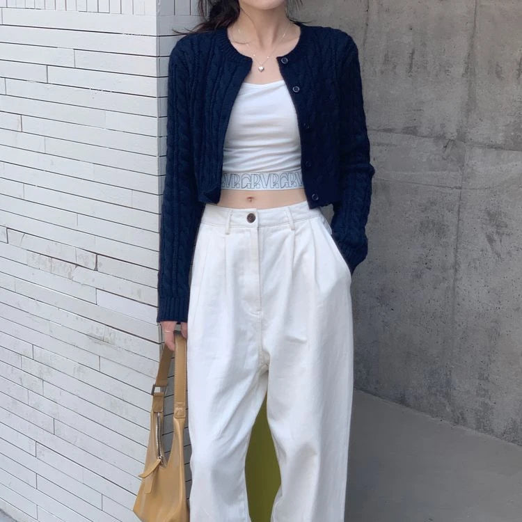 knitted cropped cardigans