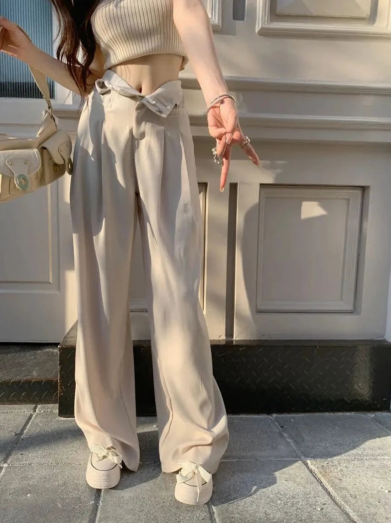 charming casual wide leg pants