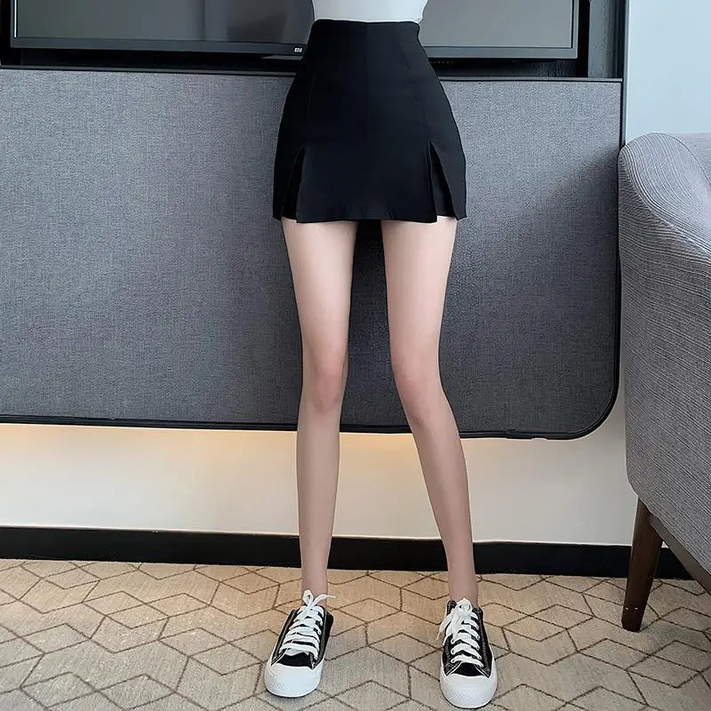 high waist booty short skirts